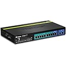 TRENDnet 8-Port Gigabit PoE+ and 2-Port Gigabit Ethernet Web Smart Switch with 2 Shared SFP Slots, Rack Mountable, TPE-1020WS