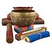 Heavy Tibetan Dragon Meditation Singing Bowl / Cushion / Leather Wrapped Mallet / Tibetan Prayer Flag and Incense Set