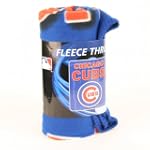 Chicago Cubs Lightweight Fleece Blanket (Name + Logo,50" x 60")