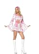 Sexy 2Pc Retro Groovy Go-Go Hippy Bell Sleeve Halloween Costume