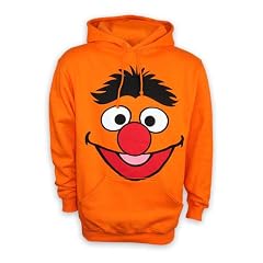 Sesamstrasse Kapuzenpullover Hoodie Ernie - orange, 80% Baumwolle, 20% Polyester. Gr. M