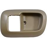 PT Auto Warehouse TO-2530E-2FL - Inside Interior Inner Door Handle Trim/Bezel, Beige/Tan - Driver Side Front