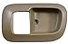 PT Auto Warehouse TO-2530E-2FL - Inside Interior Inner Door Handle Trim/Bezel, Beige/Tan - Driver Side Front