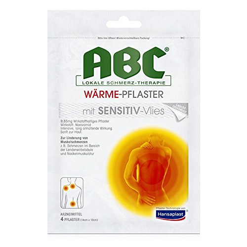 HANSAPLAST med ABC Waerme Pflaster sensitiv, 4 St