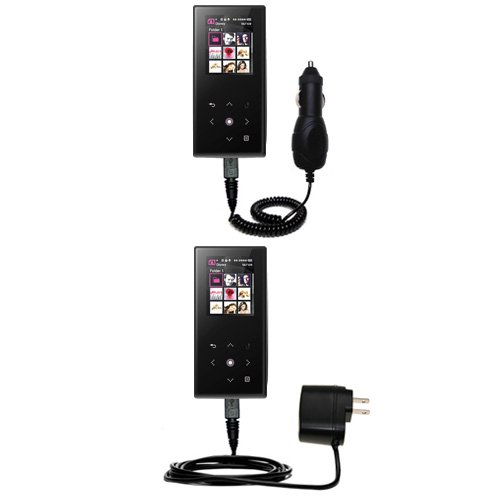 Essential Kit for the Samsung YP-S5 - includes Car and Wall Charger with Rapid Charge Technology - Gomadic Brand w/ TipExchange Technology