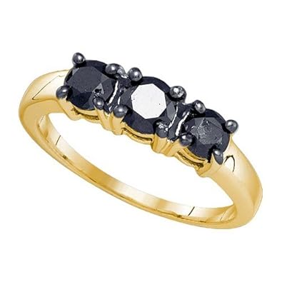 Cheap Girls Jewelry 1.04CTW BLACK DIAMOND MICRO-PAVE RING For Sale