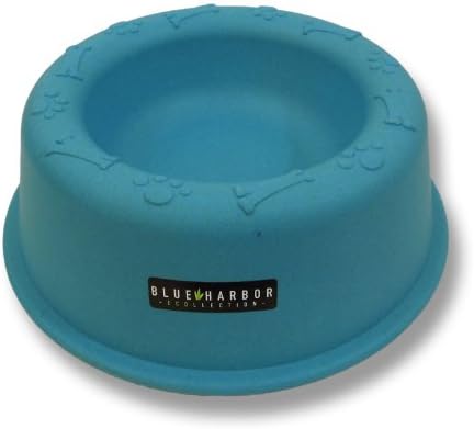 Blue Harbor Collection Bamboo 12oz Pet Bowl Medium Blue