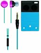 Zumreed / Poppin Bi-Color Earbud Earphones, Blue