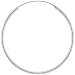 Sterling Silver Large Thin Endless Hoop Earrings, 1 3/4 in. Diameter