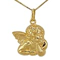Bella Donna Damen-Halskette mit Engel-Anh�nger 333 Gelbgold 45 cm 20734303