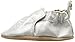 Robeez Girls' Metallic Mist Slip-On, Silver, 12-18 Months M US Infant