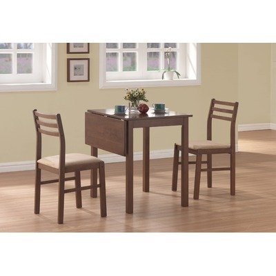 3 Piece Square Drop in Walnut