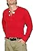 Polo Ralph Lauren RRL Mens Thermal Henley Shirt Red Small