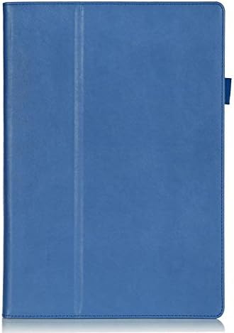 HIGHOT Blue Premium Ultra Lightweight Slim Flip Stand Leather Cover Case Luxury Wallet Card Holder Business Style Holster Pouch Case For The New Microsoft Surface PRO 3 (3rd Generation) Windows 8.1 12 Inch Tablet , Built-in Stand & Handstrap with Multiple viewing Angles [1Pcs Screen Protector Gift]