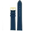 Watch Band Genuine Soft Leather Cobalt Blue 26mm