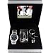 Ralph Klein Irony Stainless Steel Football Watch Gift Set