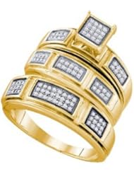 0.29CTW DIAMOND FASHION TRIO SET