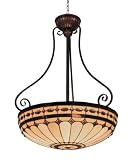 Landmark 642-BC Diamond Ring 3-Light Pendant, 32-Inch, Burnished Copper