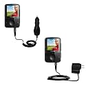 Essential Kit for the Philips Gogear Vibe includes a Car and Wall Charger - Gomadic Brand w/ TipExchange Technology