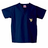 West Virginia Mountaineers NCAA GelScrubs 5 Pocket Top (Navy) (X Small)