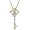14k Yellow Gold Diamond Heart and Key Pendant (1/10 cttw, I-J Color, I2-I3 Clarity)