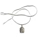 Shiva Pendant with Chain Silver Jewelry 1.25 inches