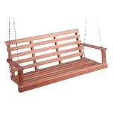 BSC Flat Bottom 4ft. Oak Porch Swing