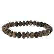 8mm Rondell Stretch Bracelet - Paint Brush Jasper