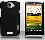 Black Ultra Thin Rubberized Matte Hard Case Cover for HTC One X