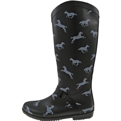 Capelli New York Rain Boots 'Running Horses', black