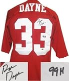 Ron Dayne signed Wisconsin Badgers Red Russell Athletic Jersey 99 H (Heisman)