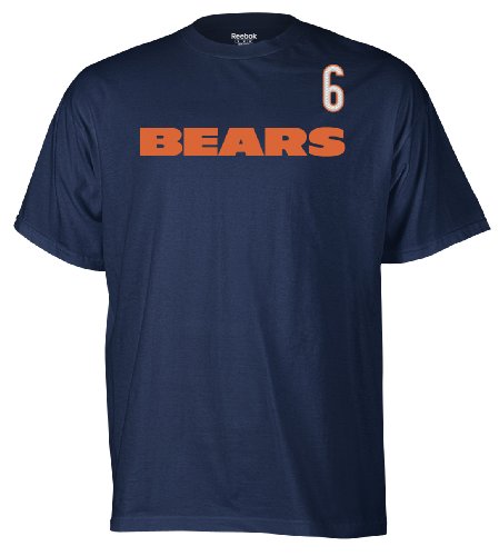 NFL Men's Chicago Bears Jay Cutler Game Gear Player Tee (Deep Obsidian, XX-Large)