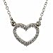 Platinum Diamond Heart Necklace