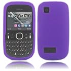 Silicone Case Cover Skin For Nokia Asha 200 201 / Purple