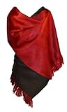 Shupaca Fair Trade Natural Alpaca Ruana Shawl - Sangria/Onyx
