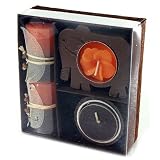 Kitchen & Housewares : Buddha Candle & Incense Gift Set with Elephant