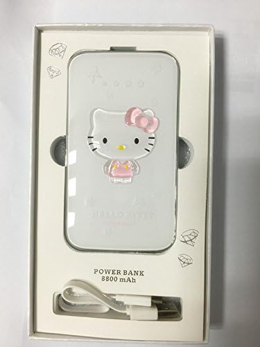 Topcoala generic crystal 8800 mAh mini Cute Power Bank Gift Box External Mobile Battery Charger Pack for iPhone,Samsung,HTC,LG,Smartphones Tablets - white.