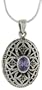 Sterling Silver Marquisate Filigree Oval Locket.