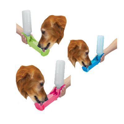 Dog Water Bottle - Pink Handi Drink 17 oz. - The Portable, Spill-Proof Way to Keep Pets Hydrated