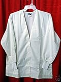 White Lab Coat Half Length Long Sleeve - Size Medium