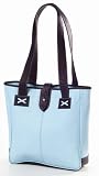 Clava SF-11SM CV Colored Vachetta Small Tab Tote - Vachetta Blue