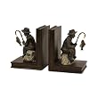 2-Piece Vintage Style Bronze Colored Fisherman Bookends