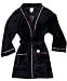 Hello Kitty Face Applique Plush Black Robe for women