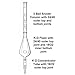 Corning Pyrex Borosilicate Glass Replacement Flask for Kuderna-Danish Apparatus, 500ml Capacity (Case of 4)
