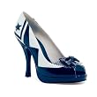 4 Inch Sexy High Heel Pumps SAILOR Costume Shoe Navy Military Theatre Costumes Accessory Footwear