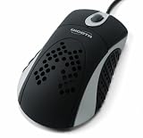 Dicota - Vent Souris laser pour ordinateur portable à effet rafraichissant - ventilateur intégré - 1600 dpi - windows 98;SE; ME;2000;XP - Noir et argent