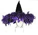 Deluxe 18 Feathered Witch Hat