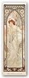 Evening by Alphonse Mucha 12"x36" Art Print Poster