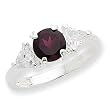 Sterling Silver Rhodolite Garnet Ring