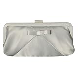 Mini Bow Clutch - Silver